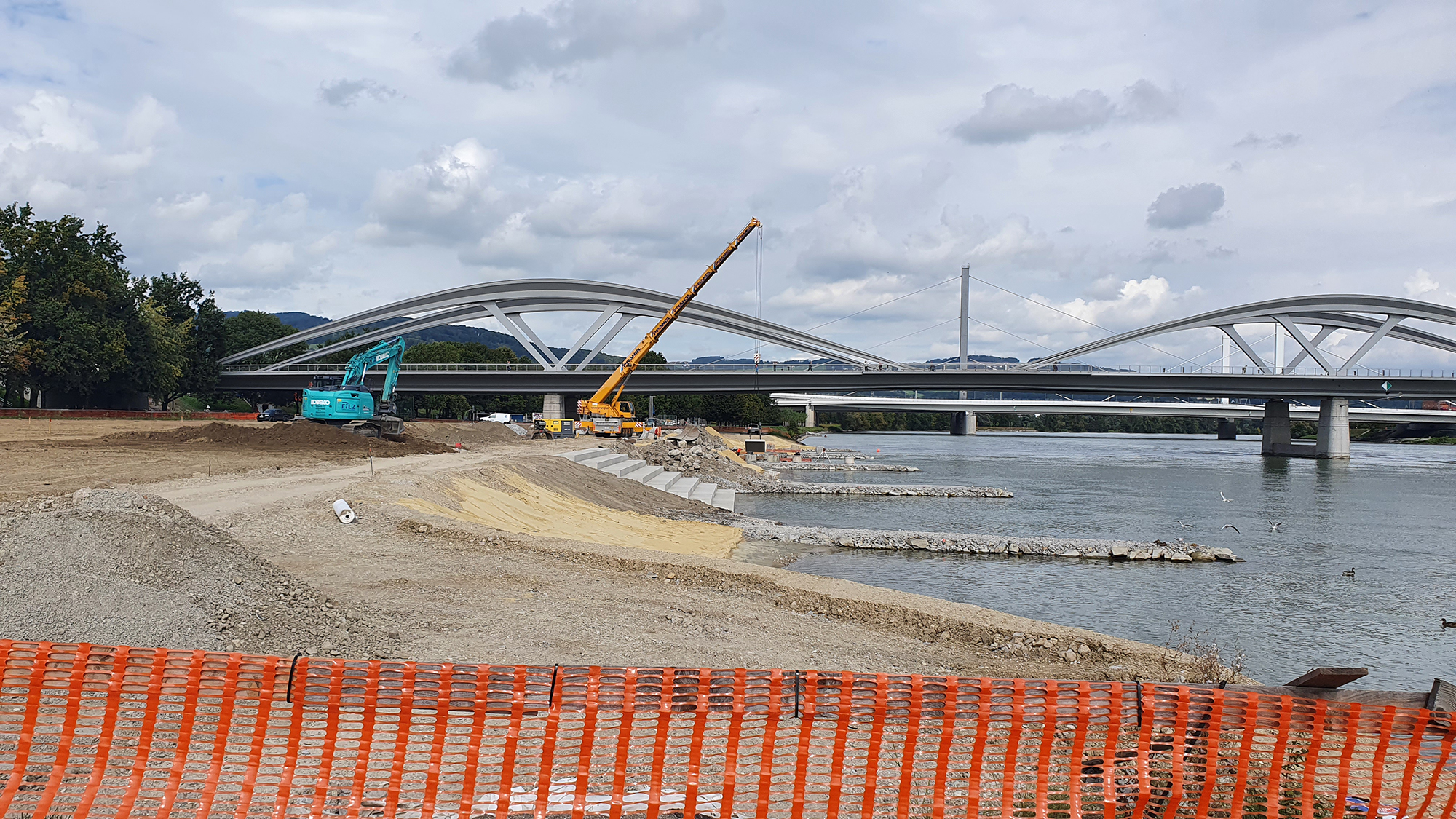 Renaturierung des Vormontageplatzes für die Neue Eisenbahnbrücke