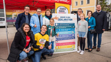 Kinderdemo in der Linzer Innenstadt, Oktober 2024