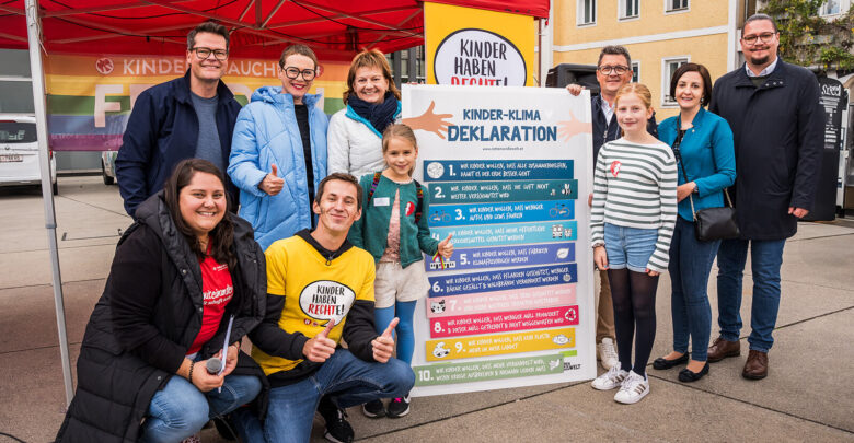 Kinderdemo in der Linzer Innenstadt, Oktober 2024