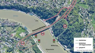 Donautalbrücke; Westring neu, Quelle: GoogleMaps, Asfinag